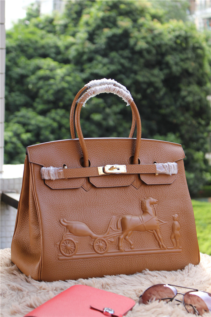 Hermes Birkin Horse Togo Leather Blue 35cm