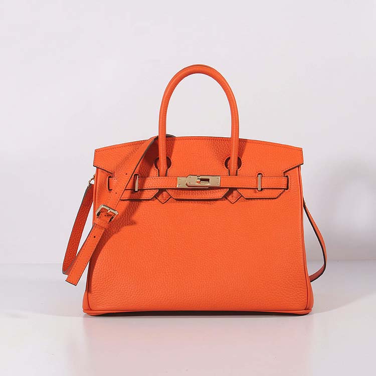 Hermès Togo Birkin 30 Orange Leather Pony-style calfskin ref.798279 - Joli  Closet