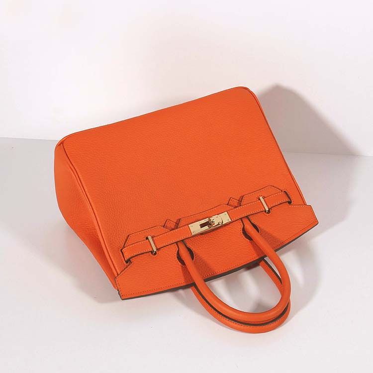 Hermès Togo Birkin 30 Orange Leather Pony-style calfskin ref.798279 - Joli  Closet