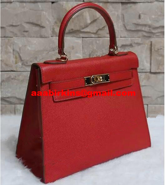 Wholesale Hermes France Imported Epsom Calfskin Leather Kelly Bag 28CM in  Orange