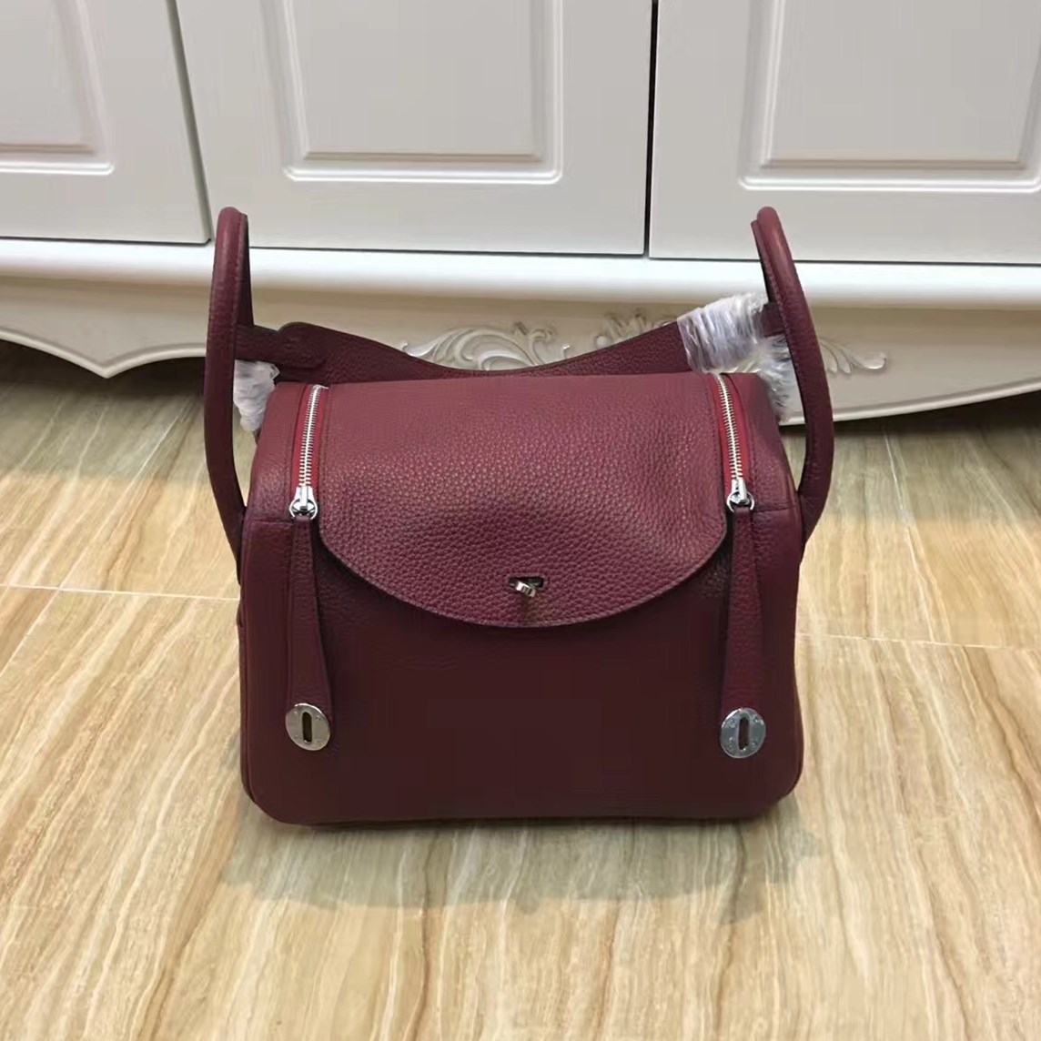 hermes burgundy bag