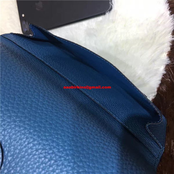 Hermes Dogon Wallet Togo Leather H001 Blue Replica Sale Online With Cheap  Price